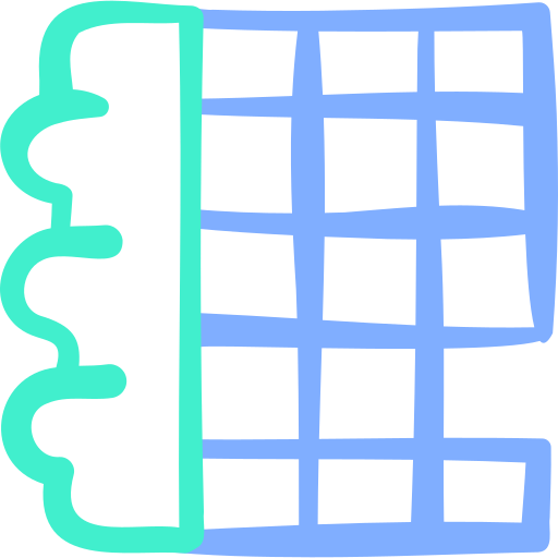 quadrato Basic Hand Drawn Color icona