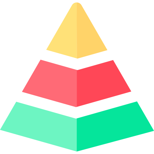 wykres piramidy Generic Flat ikona