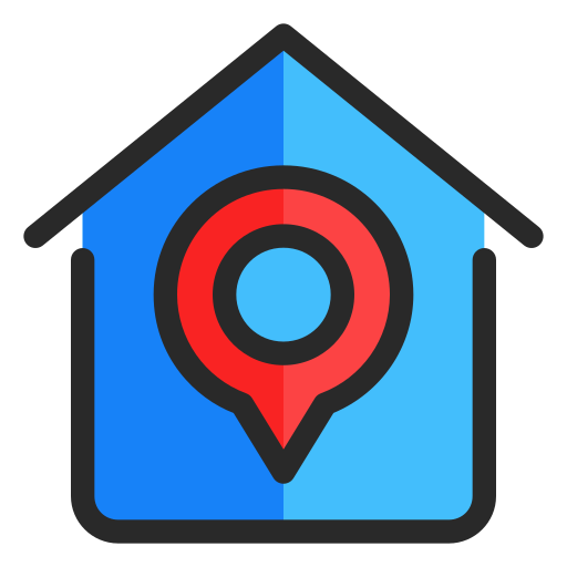 住所の場所 Generic Outline Color icon