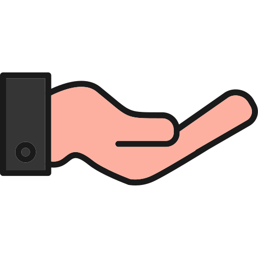 hand Generic Outline Color icon