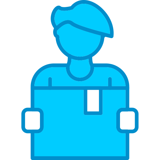 택배원 Generic Blue icon