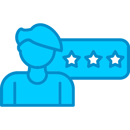 Customer review Generic Blue icon