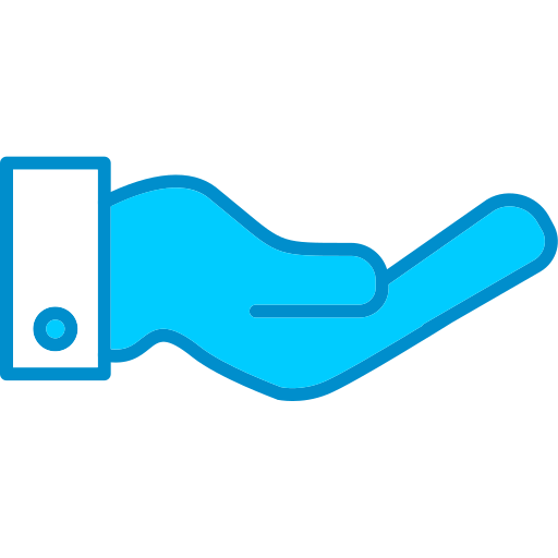 Hand Generic Blue icon