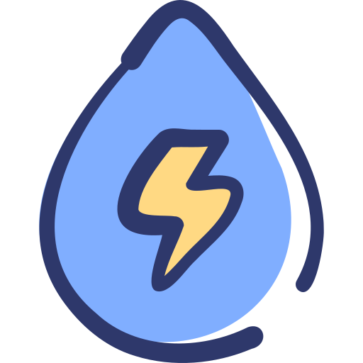 水エネルギー Basic Hand Drawn Lineal Color icon