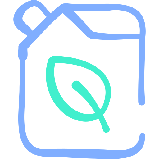 biobrandstof Basic Hand Drawn Color icoon
