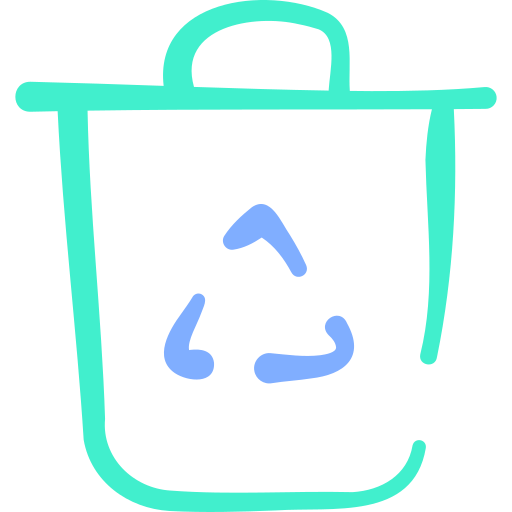 Recycling Basic Hand Drawn Color icon