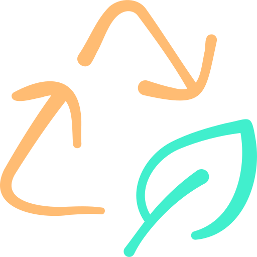 Recycle Basic Hand Drawn Color icon