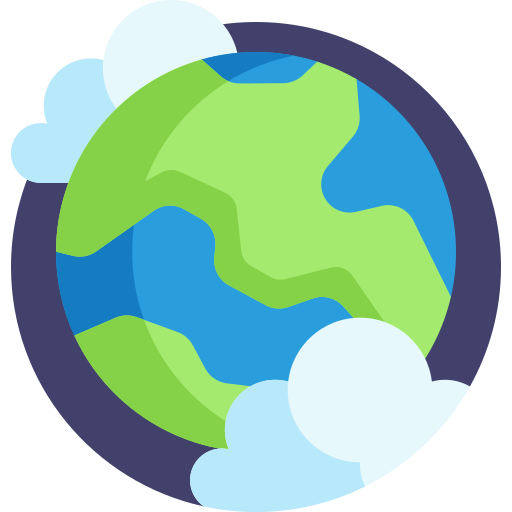 pianeta terra Detailed Flat Circular Flat icona