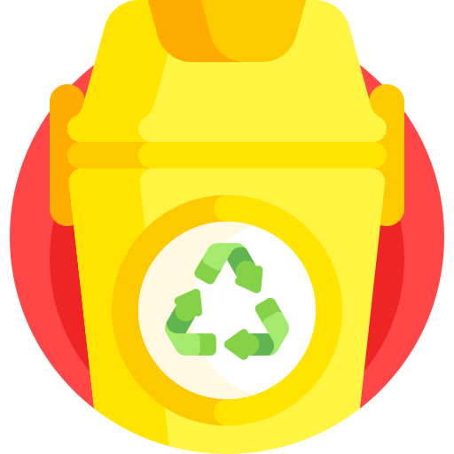 papelera de reciclaje Detailed Flat Circular Flat icono