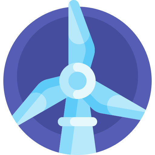 windkraftanlage Detailed Flat Circular Flat icon