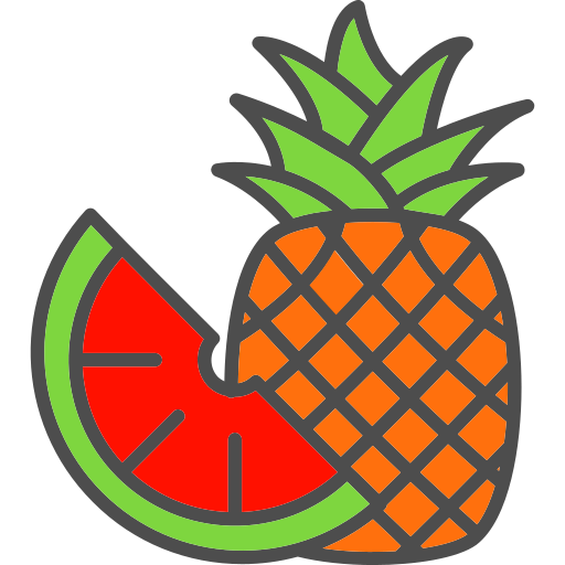Pineapple Generic Outline Color icon