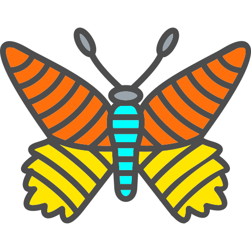 motyl Generic Outline Color ikona