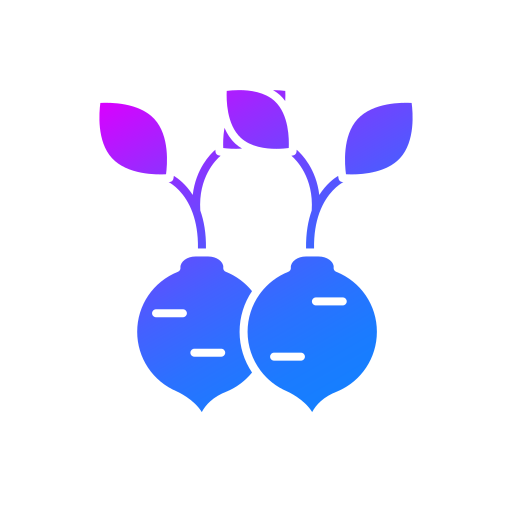 Turnip Generic Flat Gradient icon