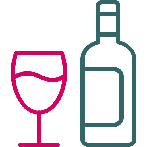 vino Generic Outline Color icono