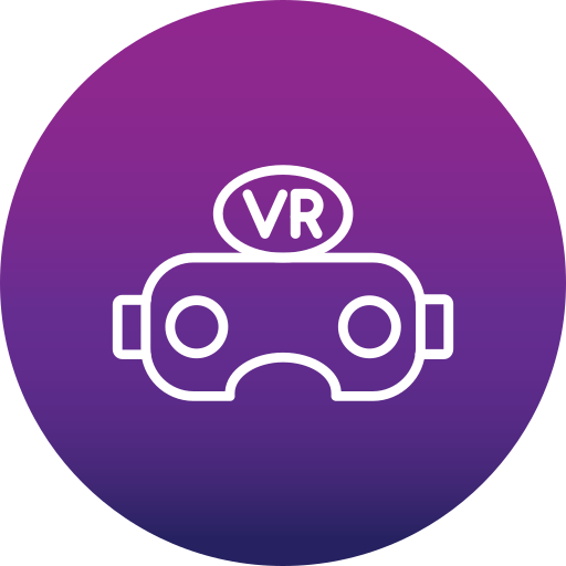 occhiali per realtà virtuale Generic Flat Gradient icona