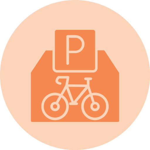 fietsenstalling Generic Flat icoon