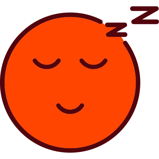 schläfrig Generic Outline Color icon