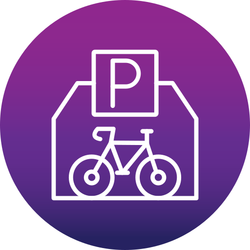 parcheggio bici Generic Flat Gradient icona
