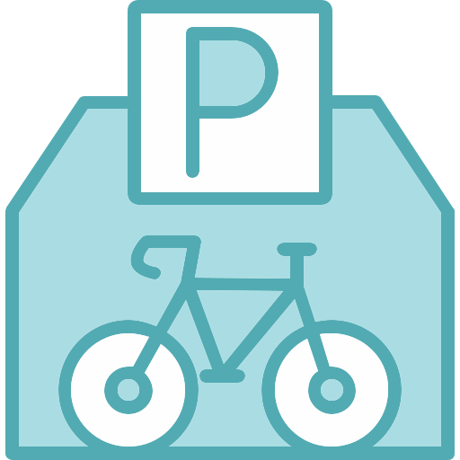 stationnement vélo Generic Blue Icône
