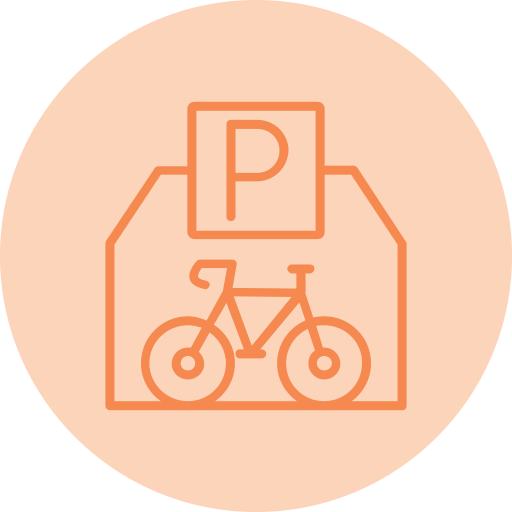 fahrradparkplatz Generic Blue icon