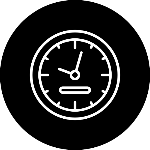 zegar ścienny Generic Glyph ikona