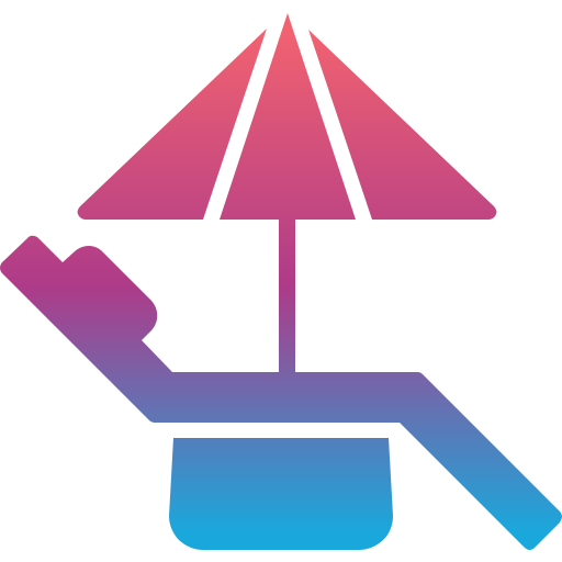 espreguiçadeira Generic Flat Gradient Ícone