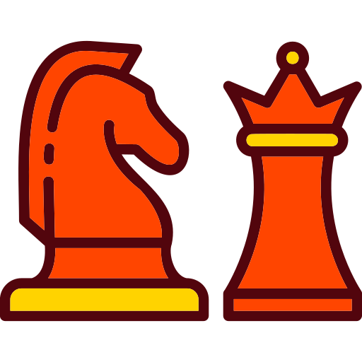 jeu d'échecs Generic Outline Color Icône