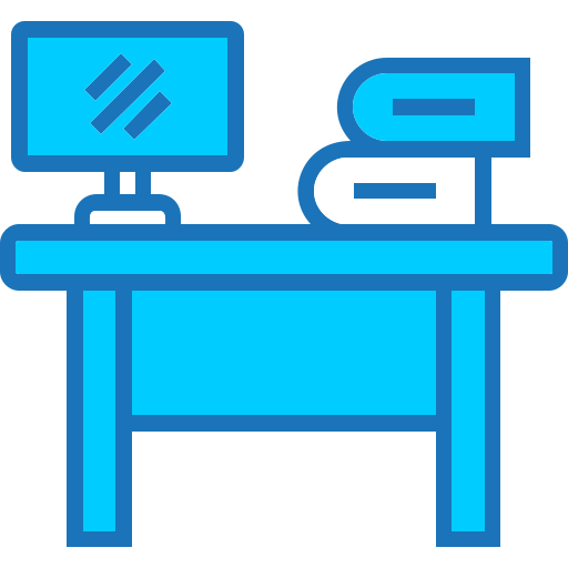 사무실 테이블 Generic Blue icon