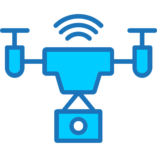 Smart drone Generic Blue icon