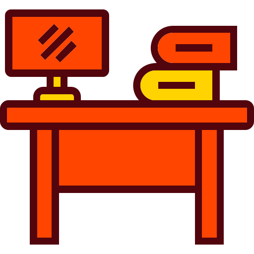 사무실 테이블 Generic Outline Color icon