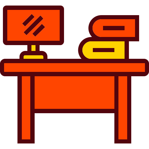 bürotisch Generic Outline Color icon