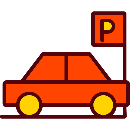 Автомобильная стоянка Generic Outline Color иконка