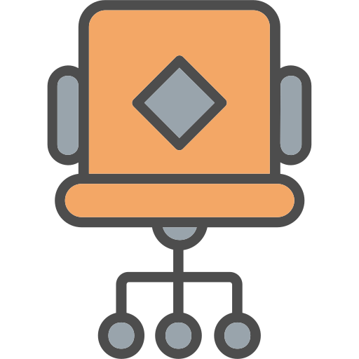 Desk chair Generic Outline Color icon