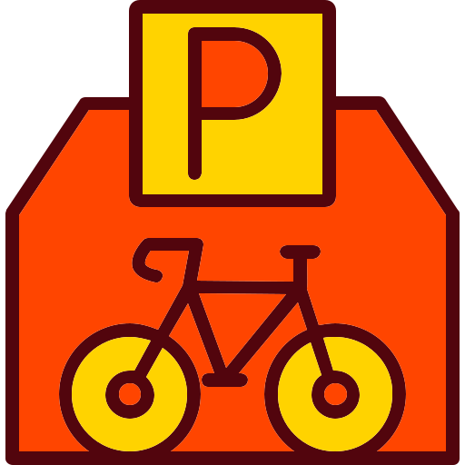 Bike parking Generic Outline Color icon