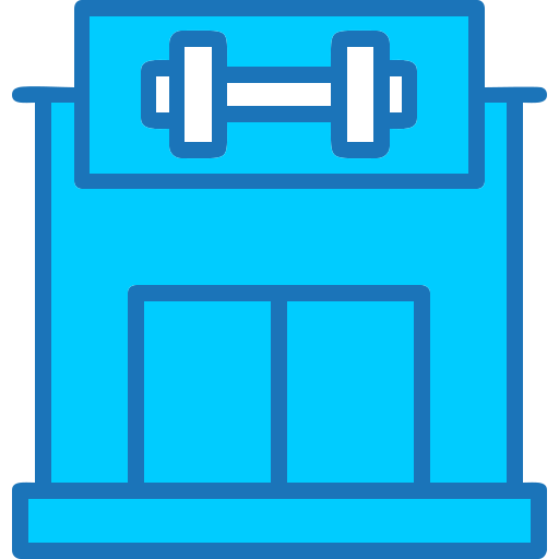 fitnessstudio Generic Blue icon