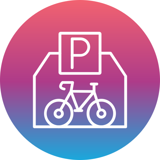 estacionamento de bicicletas Generic Flat Gradient Ícone