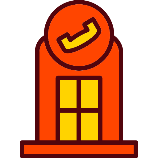 電話ボックス Generic Outline Color icon