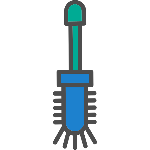 Toilet brush Generic Outline Color icon