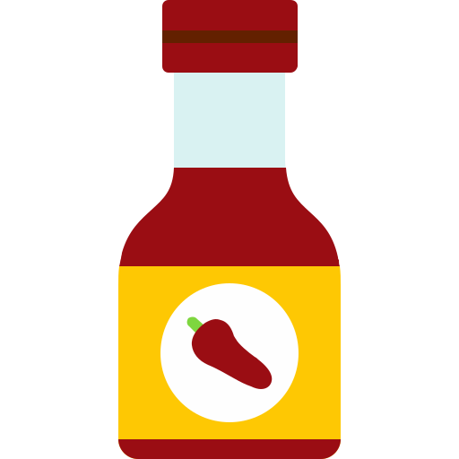 bottiglia di salsa Generic Flat icona