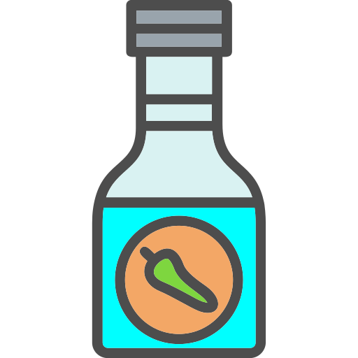 butelka z sosem Generic Outline Color ikona