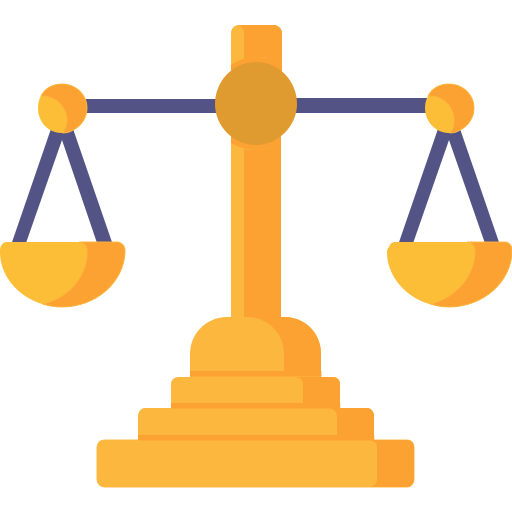 scala della giustizia Generic Flat icona