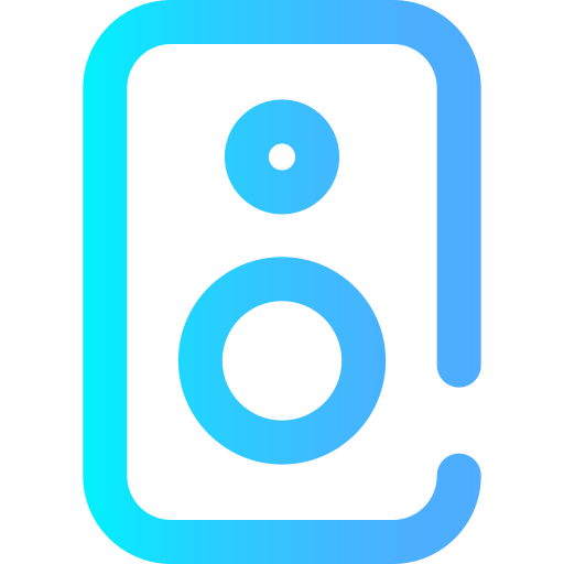 stereo Super Basic Omission Gradient icon