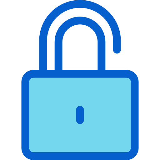 Padlock Generic Blue icon