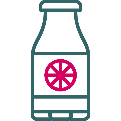 butelka soku Generic Outline Color ikona
