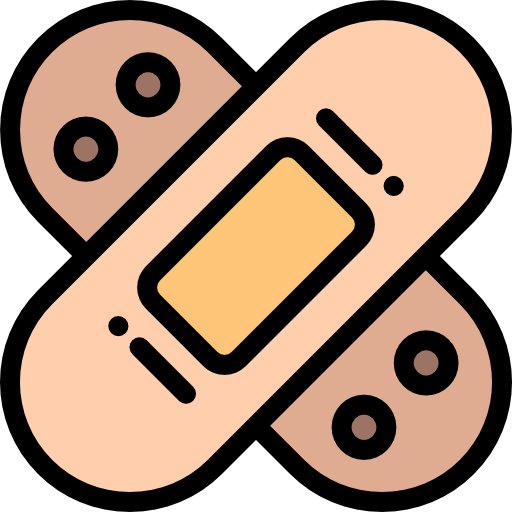 Bandage Detailed Rounded Lineal color icon