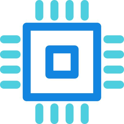 cpu Kiranshastry Lineal Blue icon