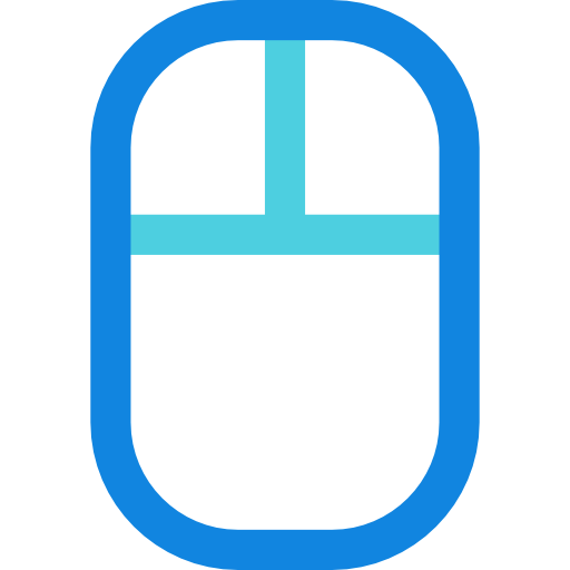 ratón Kiranshastry Lineal Blue icono