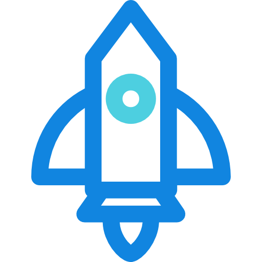 rakieta Kiranshastry Lineal Blue ikona