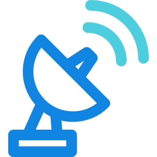 antenne satellite Kiranshastry Lineal Blue Icône