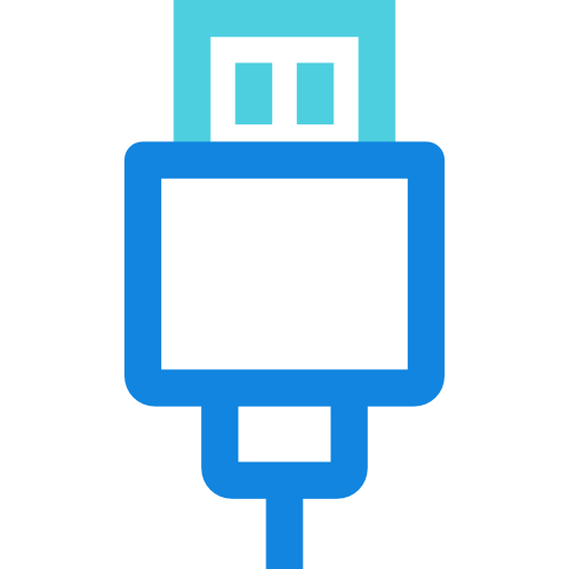 usb 케이블 Kiranshastry Lineal Blue icon